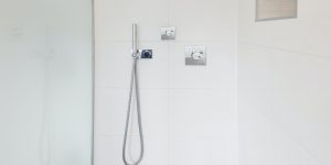 Interior of a shower room in a modern house